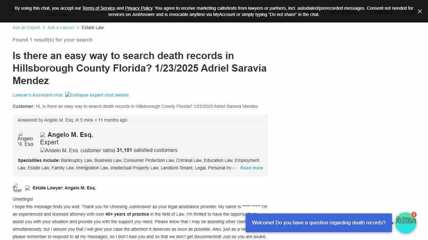 Easy Search for Death Records in Hillsborough County